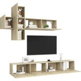 vidaXL-7-delige-Tv-meubelset-spaanplaat-sonoma-eikenkleurig