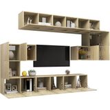 VidaXL 10-delige TV-meubelset Sonoma Eikenkleurig