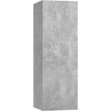 vidaXL 3-tlg. TV-Schrank-Set Betongrau Holzwerkstoff
