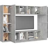 vidaXL-8-delige-Tv-meubelset-spaanplaat-betongrijs