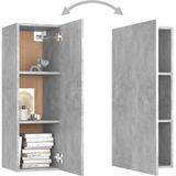 vidaXL 8-tlg. TV-Schrank-Set Betongrau Holzwerkstoff