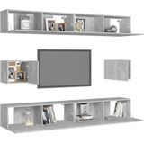 Vidaxl - 6-tlg. TV-Schrank-Set Betongrau Holzwerkstoff