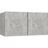 vidaXL-2-delige-Tv-meubelset-spaanplaat-betongrijs