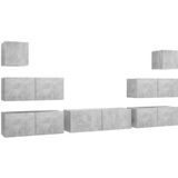 vidaXL-7-delige-Tv-meubelset-spaanplaat-betongrijs