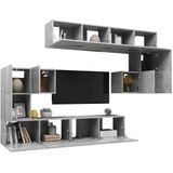 vidaXL-8-delige-Tv-meubelset-spaanplaat-betongrijs