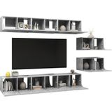vidaXL-Tv-meubelen-8-st-spaanplaat-betongrijs