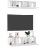 vidaXL-Tv-meubelen-4-st-60x30x30-cm-spaanplaat-hoogglans-wit