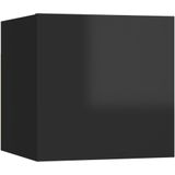vidaXL Tv-wandmeubelen 8 st 30,5x30x30 cm hoogglans zwart