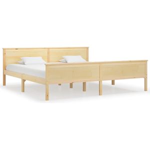 VidaXL Bedframe Massief Grenenhout 200x200 cm