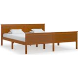 vidaXL Massivholzbett Honigbraun Kiefernholz 180x200 cm