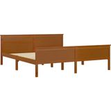 vidaXL Massivholzbett Honigbraun Kiefernholz 180x200 cm