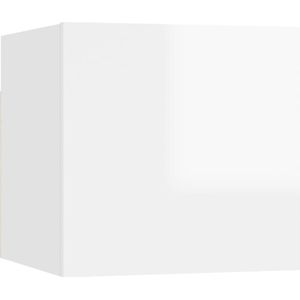 vidaXL-Nachtkastje-30,5x30x30-cm-spaanplaat-hoogglans-wit