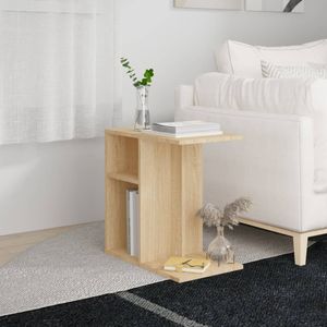 vidaXL Bijzettafel 50x30x50 cm Spaanplaat Sonoma Eikenkleurig