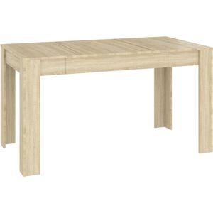 vidaXL-Eettafel-140x74,5x76-cm-spaanplaat-sonoma-eikenkleurig