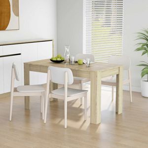 vidaXL - Eettafel - Sonoma Eiken - Bewerkt Hout