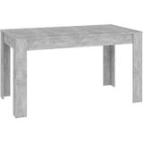 vidaXL-Eettafel-140x74,5x76-cm-spaanplaat-betongrijs