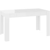 vidaXL-Eettafel-140x74,5x76-cm-spaanplaat-hoogglans-wit