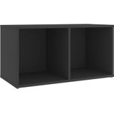 vidaXL Tv-meubelen 2 st 72x35x36,5 cm bewerkt houtgrijs