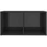 VidaXL TV-meubelen 2 st 72x35x36,5 cm - Spaanplaat Hoogglans Grijs