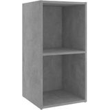 vidaXL Tv-meubelen 2 st 72x35x36,5 cm bewerkt hout betongrijs