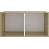 vidaXL Tv-meubelen 4 st 72x35x36,5 cm bewerkt hout wit sonoma eiken