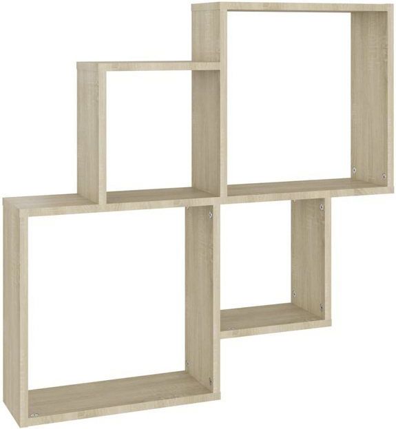 vidaXL Würfelregal Sonoma-Eiche 80x15x78,5 cm Holzwerkstoff
