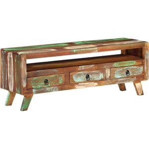 vidaXL-Tv-meubel-110x30x40-cm-massief-gerecycled-hout-meerkleurig