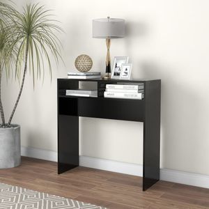 vidaXL Wandtafel Zwart