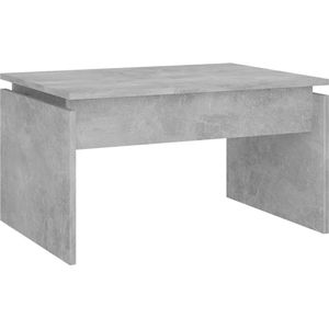 vidaXL Salontafel 68x50x38 cm spaanplaat betongrijs