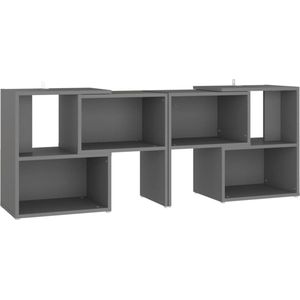 vidaXL Tv-meubel grijs 104x30x52cm op hout gebaseerd materiaal - 808352