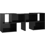 VidaXL TV-meubel 104x30x52 cm Spaanplaat Hoogglans Zwart