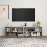 VidaXL TV-meubel 149x30x52 cm Spaanplaat Betongrijs