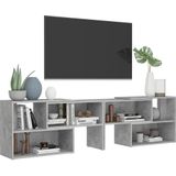 VidaXL TV-meubel 149x30x52 cm Spaanplaat Betongrijs
