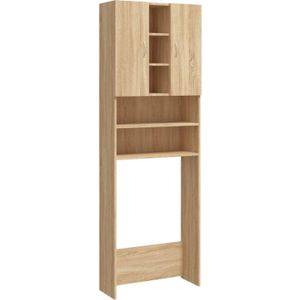 VidaXL-Wasmachinekast-64x25,5x190-cm-sonoma-eikenkleurig