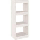 vidaXL-Boekenkast/kamerscherm-40x30x103,5-cm-massief-grenenhout-wit