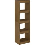 VidaXL Boekenkast/Kamerscherm 40x30x135,5 cm Grenenhout Honingbruin