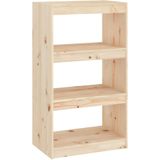 VidaXL Boekenkast/Kamerscherm 60x30x103,5 cm - Massief Grenenhout