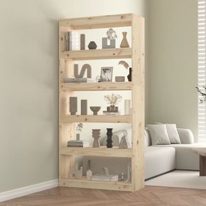Vidaxl - Bücherregal/Raumteiler 80x30x167,4 cm Massivholz Kiefer