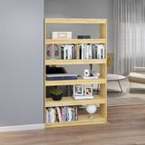 VidaXL Boekenkast/Kamerscherm 100x30x167,5 cm - Massief Grenenhout