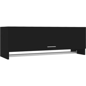 Kleiderschrank Schwarz 100x32,5x35 cm Holzwerkstoff Vidaxl