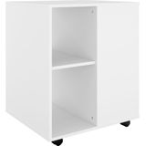 VidaXL Verrijdbare Kast 60x53x72 cm Spaanplaat Wit