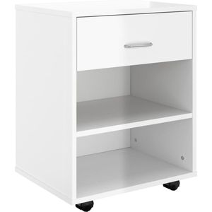 vidaXL-Kast-verrijdbaar-46x36x59-cm-spaanplaat-hoogglans-wit