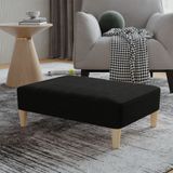 Vidaxl - Fußhocker Schwarz 78x56x32 cm Stoff