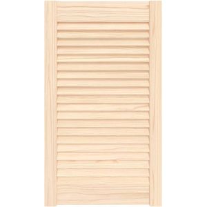 vidaXL - Kastdeur - met - lamellen - 69x39,4 - cm - massief - grenenhout