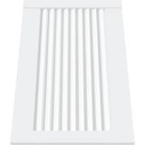 vidaXL Kastdeur - Lamellen - Wit - Massief Grenenhout - 39,5x59,4 cm