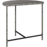 VidaXL Tuintafel 80x50x75 cm Poly Rattan Grijs