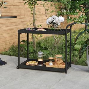 vidaXL-Serveerwagen-100x45x83-cm-poly-rattan-zwart