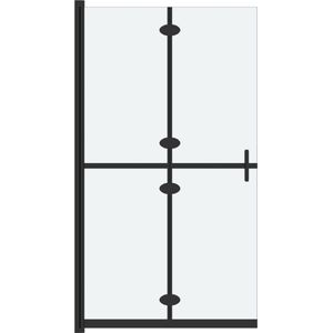 vidaXL - Inloopdouchewand - inklapbaar - 70x190 - cm - ESG-glas - mat