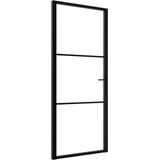 Deur - Zwart - Gehard Glas en Aluminium - Modern Ontwerp