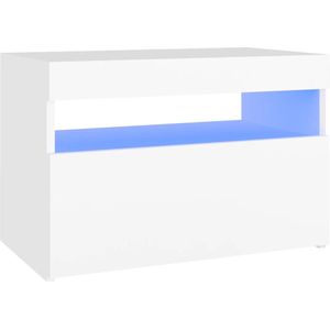 vidaXL-Nachtkastje-met-LED-verlichting-60x35x40-cm-bewerkt-hout-wit